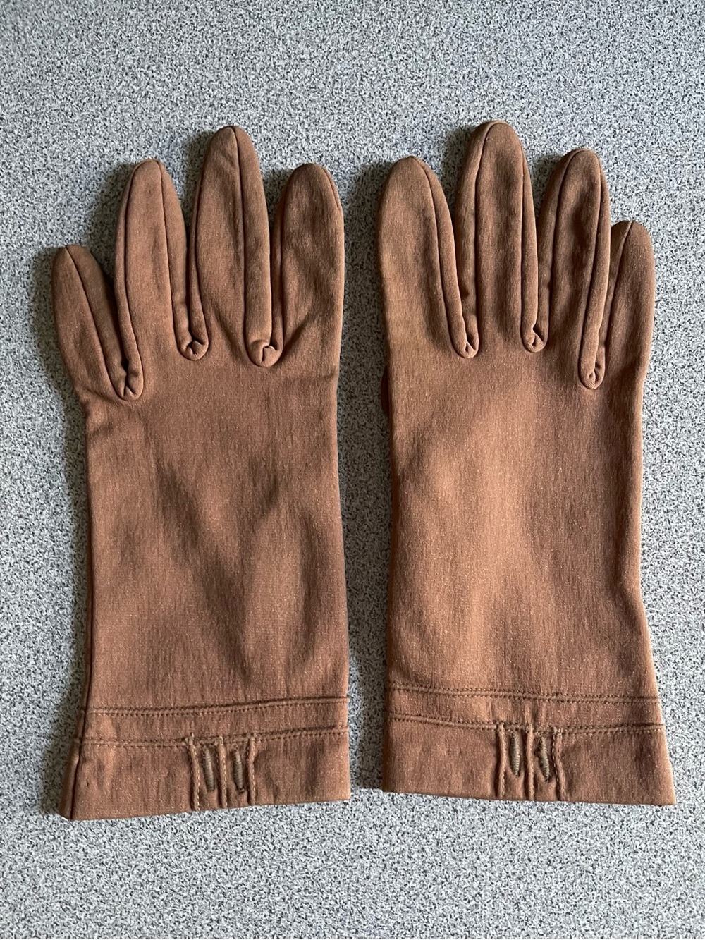 Vintage Paris Brown Gloves Size 8